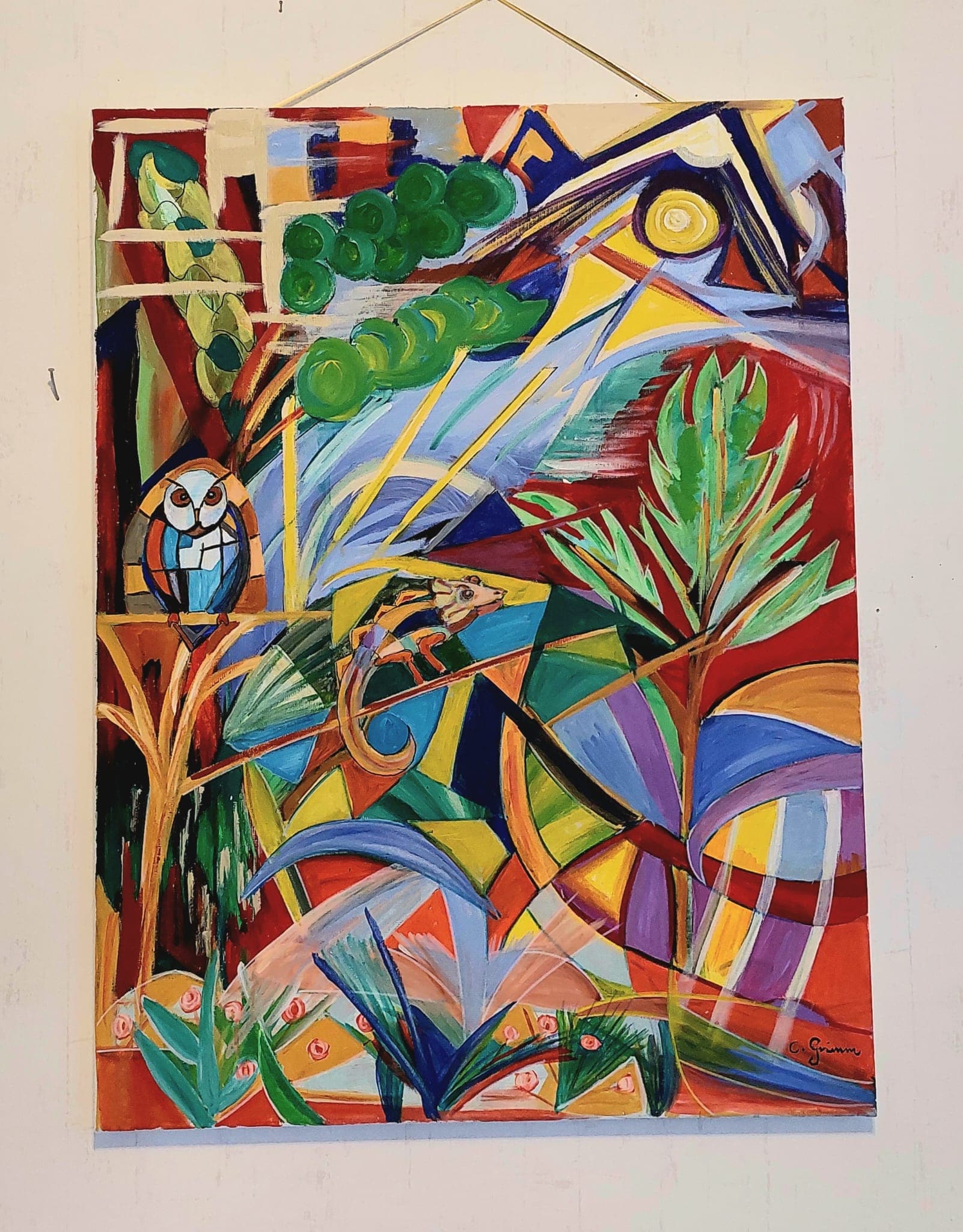 Ohne Titel von Claudia Grimm, Malerei auf Leinwand
