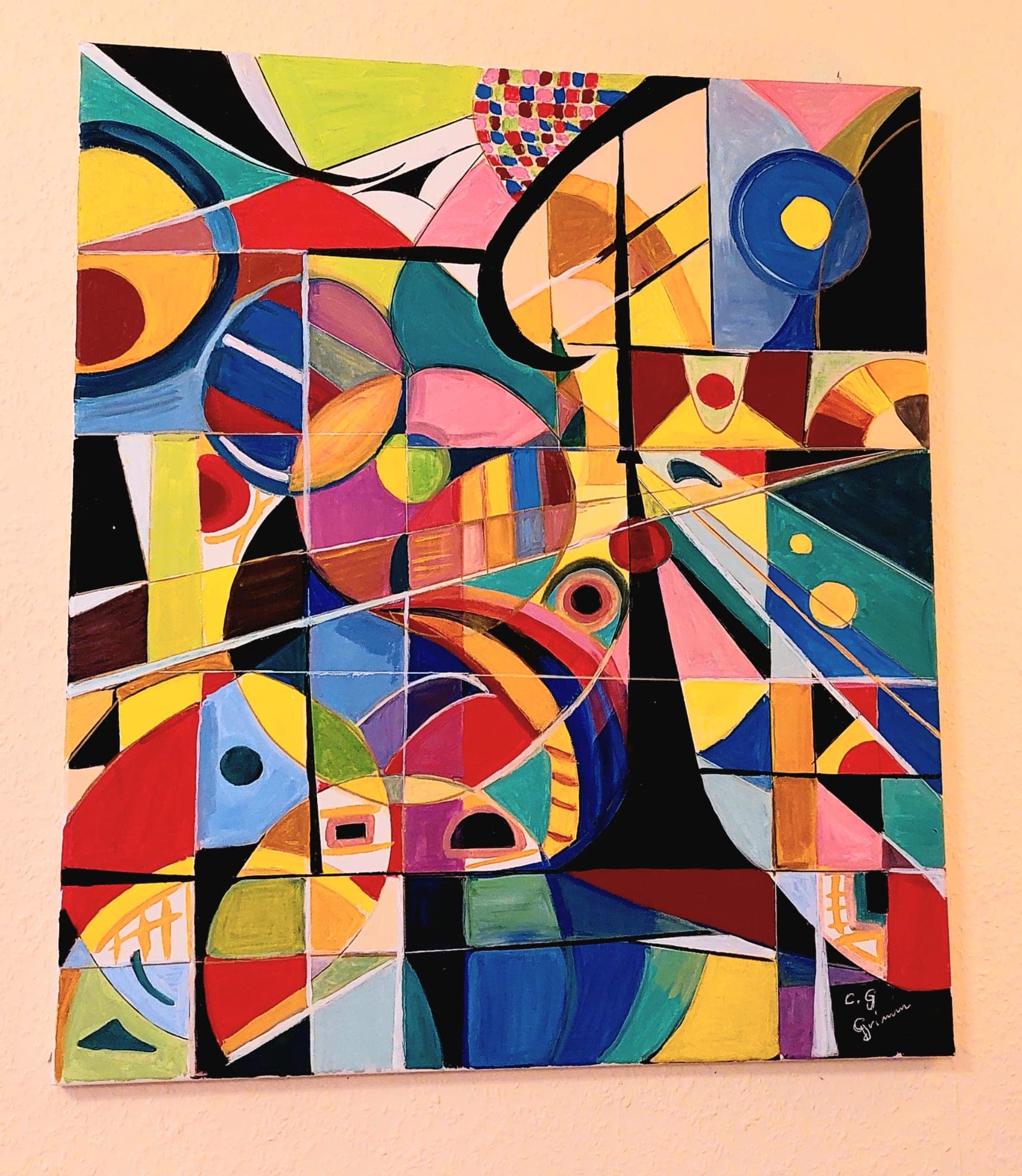 Ohne Titel von Claudia Grimm, Malerei auf Leinwand